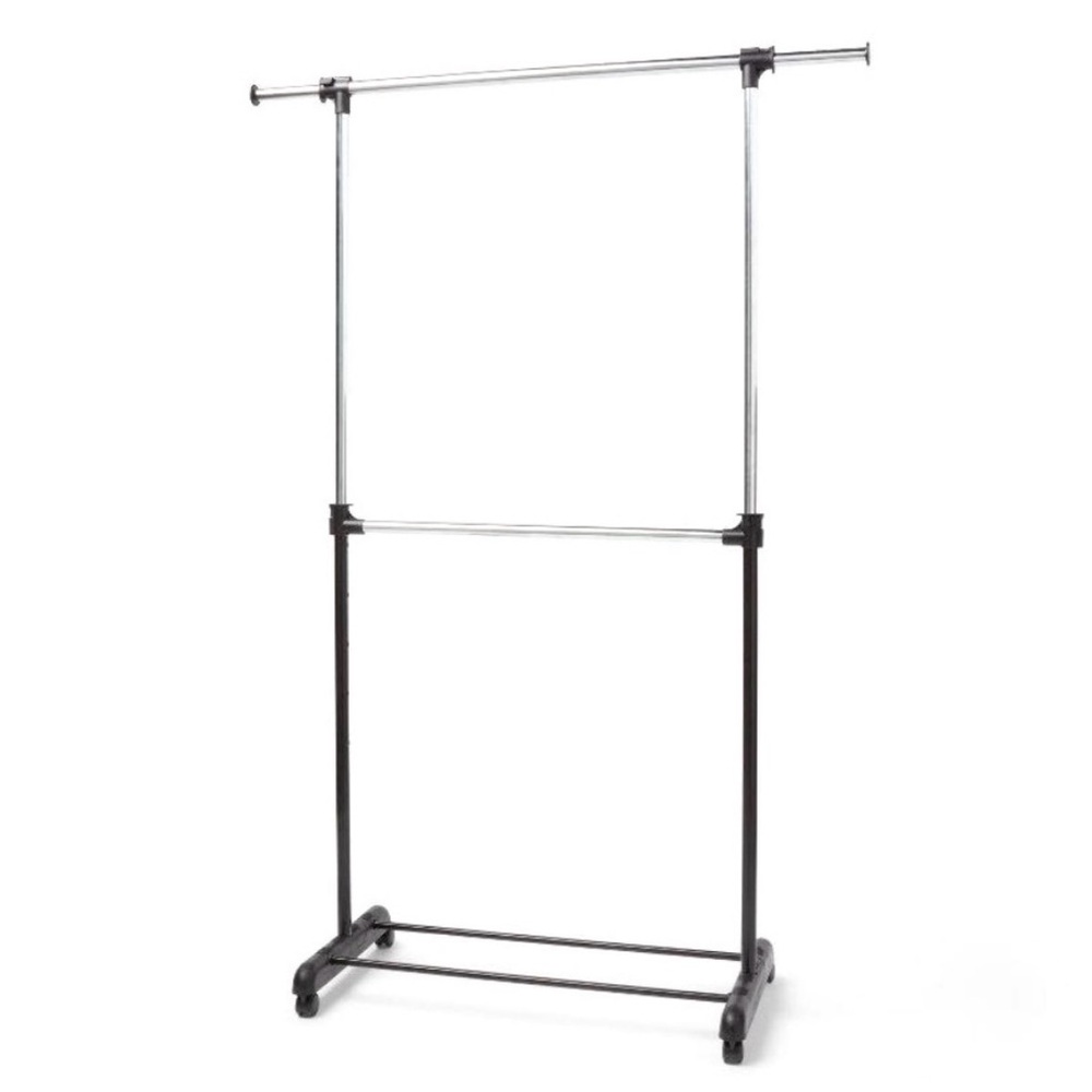 Whitmor™ Adjustable Rod Rolling Garment Rack - Picture 7 of 7